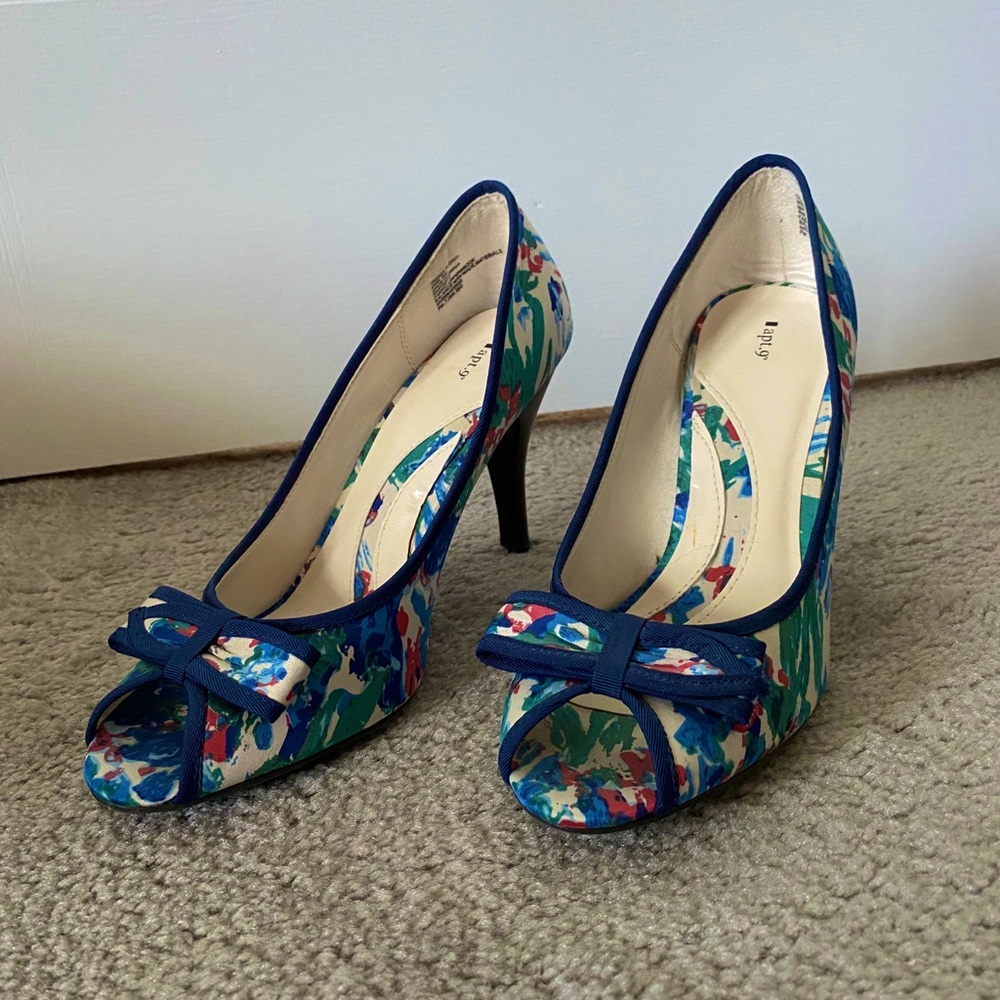 Floral Print Heels